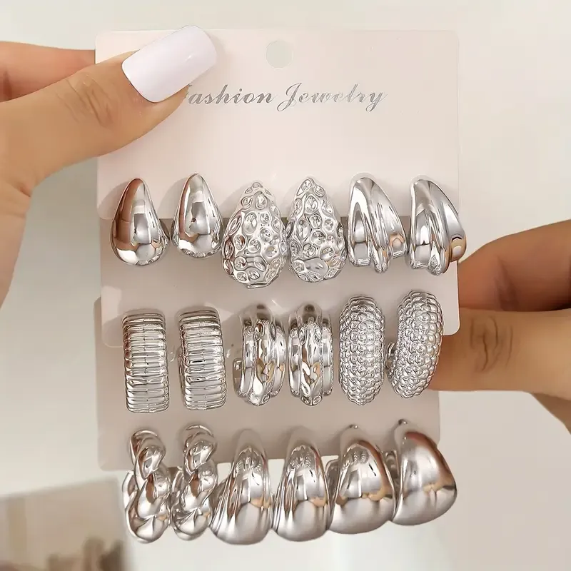 wholesale 1 Pair Colored Zircon Stud Earrings Ear Piercing Chain Ear Accessories for Women