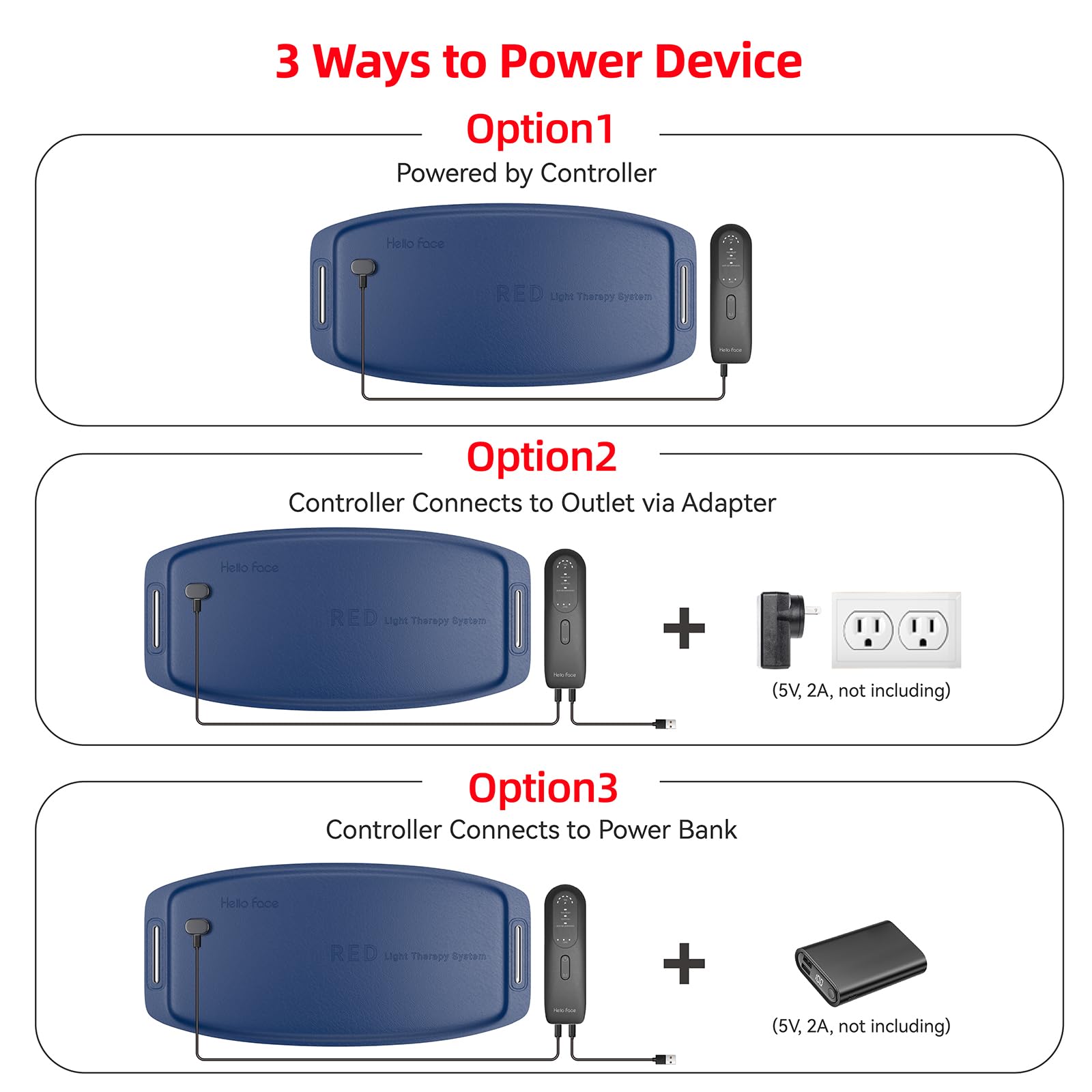 Hello Face Red Light Therapy Belt