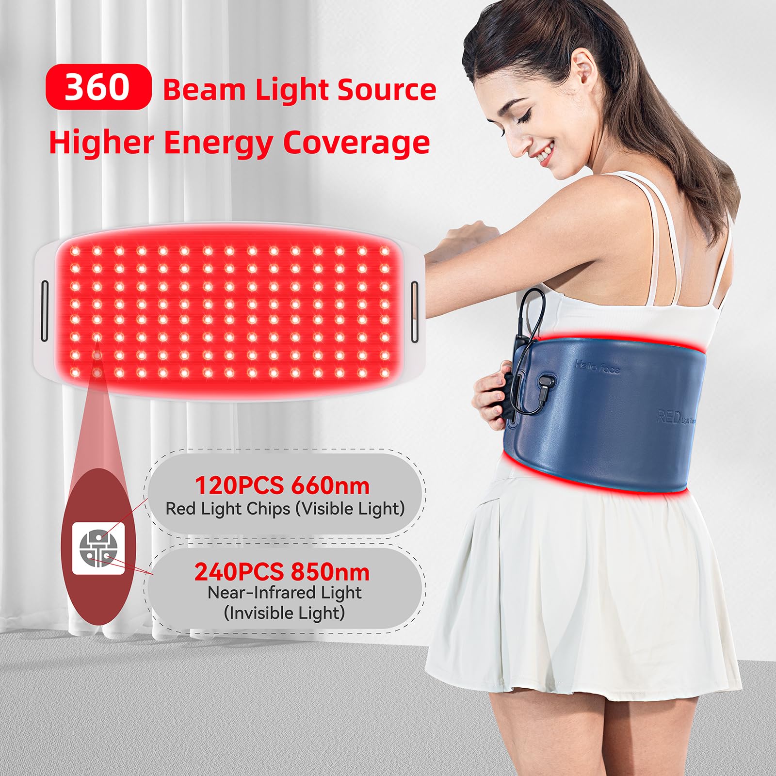 Hello Face Red Light Therapy Belt