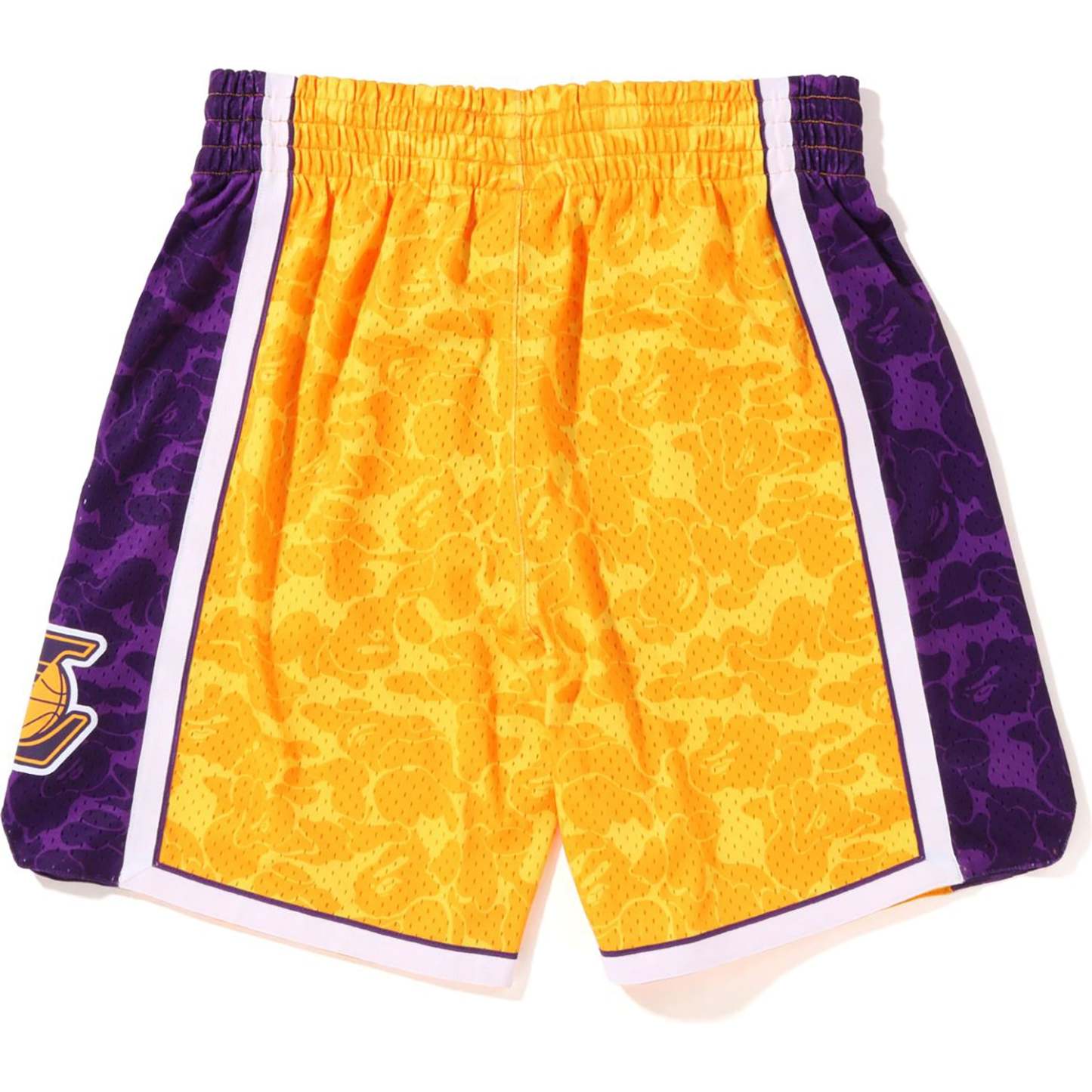 BAthtPE X MITCHELL & NESS LOS ANGELES LAKERS JERSEY SHORTS MENS