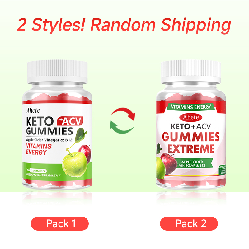 Apple Cider Vinegar Gummies with Vitamin B6 & B12, 60 ACV Gummies Dietary 