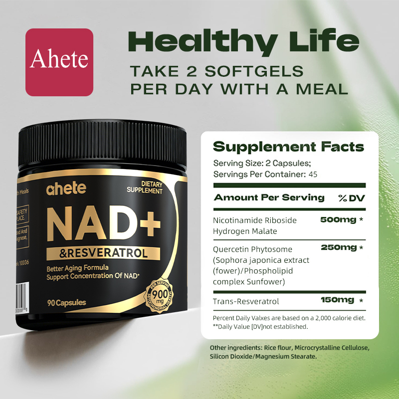 Ahete NAD+ Resveratrol Supplement