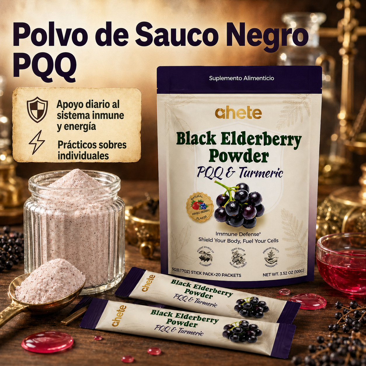 Ahete Black Elderberry Powder 