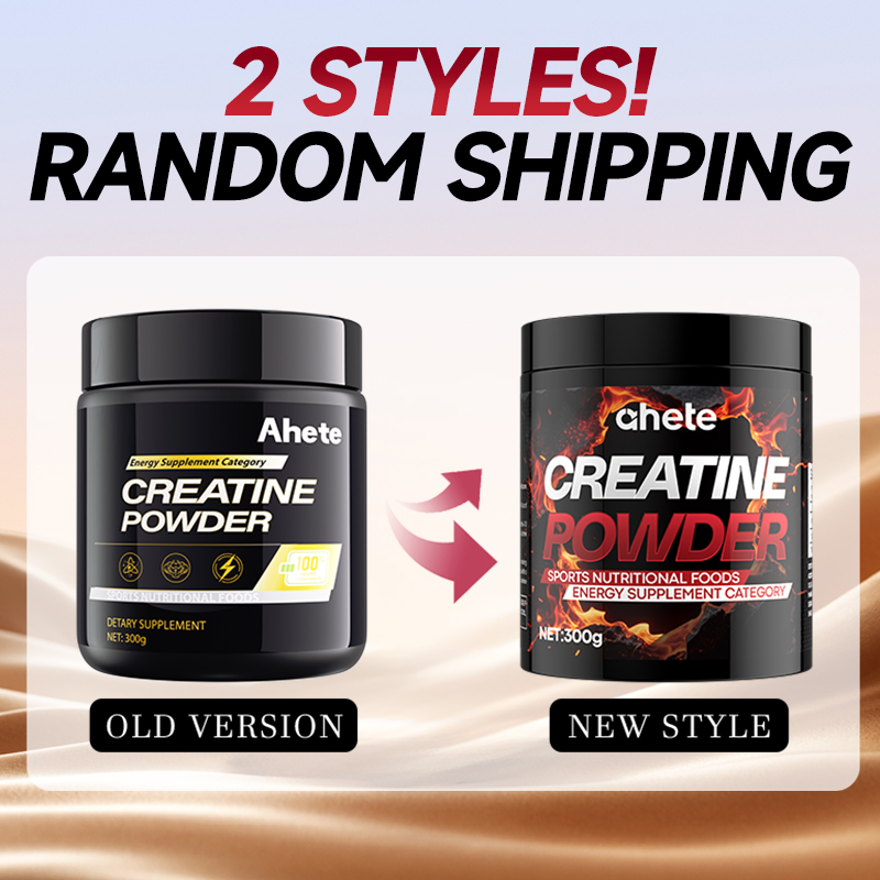 AHETE Creatine Powder - Pure Creatine Powder, A Full Bottle Contains 300g Of Creatine, Sports Nutrition, Fitness Supplements, Supports Muscle Health, Strength, And Focus, Amino Acid Supplement for Both Men And Women.