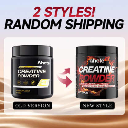 AHETE Creatine Powder - Pure Creatine Powder, A Full Bottle Contains 300g Of Creatine, Sports Nutrition, Fitness Supplements, Supports Muscle Health, Strength, And Focus, Amino Acid Supplement for Both Men And Women.