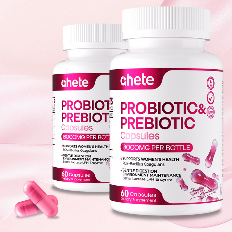 Ahete Female Probiotic Capsules, Several Natural Plant Compound Formulas, Supporting Women'S Health, Are The Most Preferred for Supplementation! Help with Digestion And Regulation, Intestinal Support, Specially Designed And Developed for Women