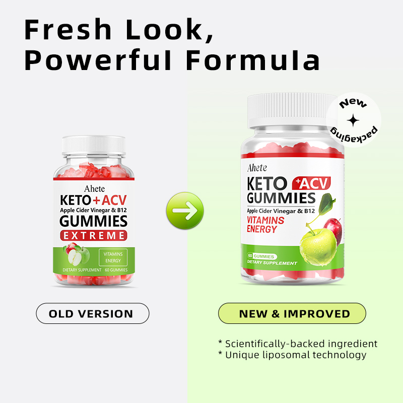 Apple Cider Vinegar Gummies with Vitamin B6 & B12, 60 ACV Gummies Dietary 