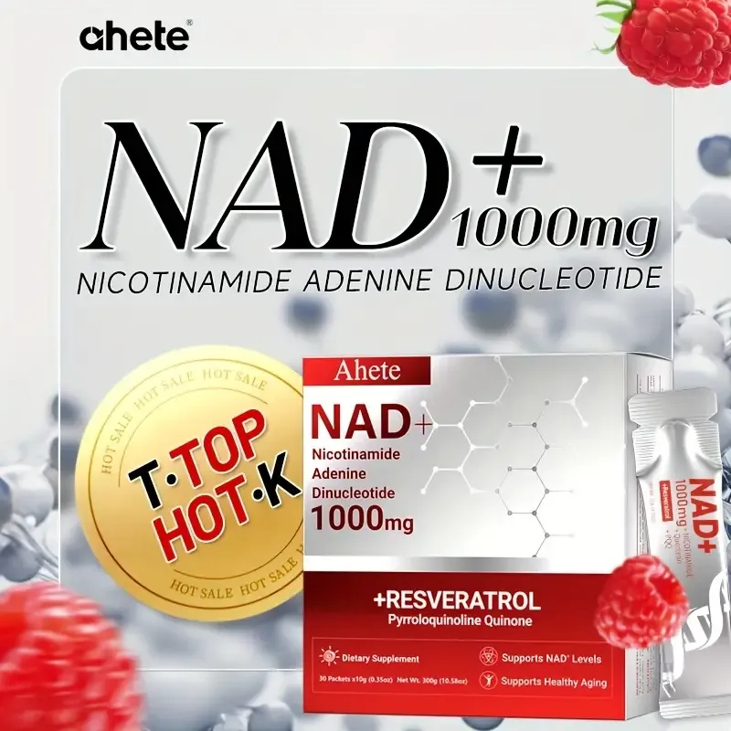 Ahete NAD Liquid Supplement, Supports Energy, Focus & Healthy Aging, 1
