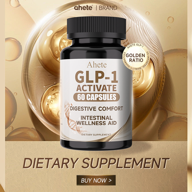 Ahete GLP-1 Gastrointestinal Capsules - Super Evolved Supplement to Help Appetite, Contains Live Probiotics, AKK, Garcinia Cambogia, White Lentils, Ceylon Cinnamon, Cactus Fruit - Antioxidants, Balanced Diet