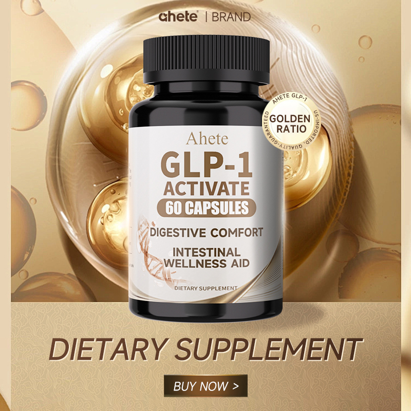 Ahete GLP-1 Gastrointestinal Capsules - Super Evolved Supplement to Help Appetite, Contains Live Probiotics, AKK, Garcinia Cambogia, White Lentils, Ceylon Cinnamon, Cactus Fruit - Antioxidants, Balanced Diet