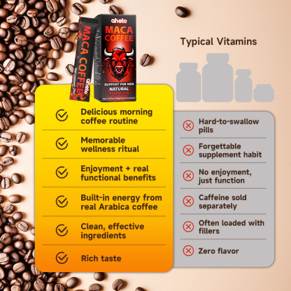 MACA COFFE+MUSHROOM COFFEE - Infuse coffee with vitality
