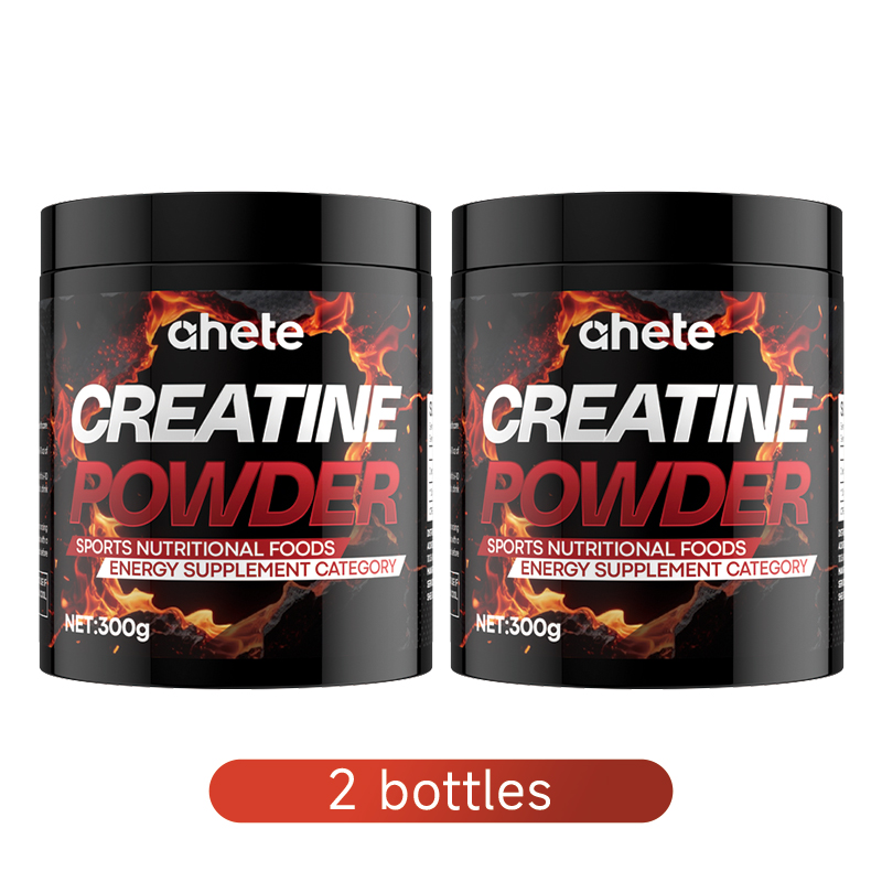 AHETE Creatine Powder - Pure Creatine Powder, A Full Bottle Contains 300g Of Creatine, Sports Nutrition, Fitness Supplements, Supports Muscle Health, Strength, And Focus, Amino Acid Supplement for Both Men And Women.