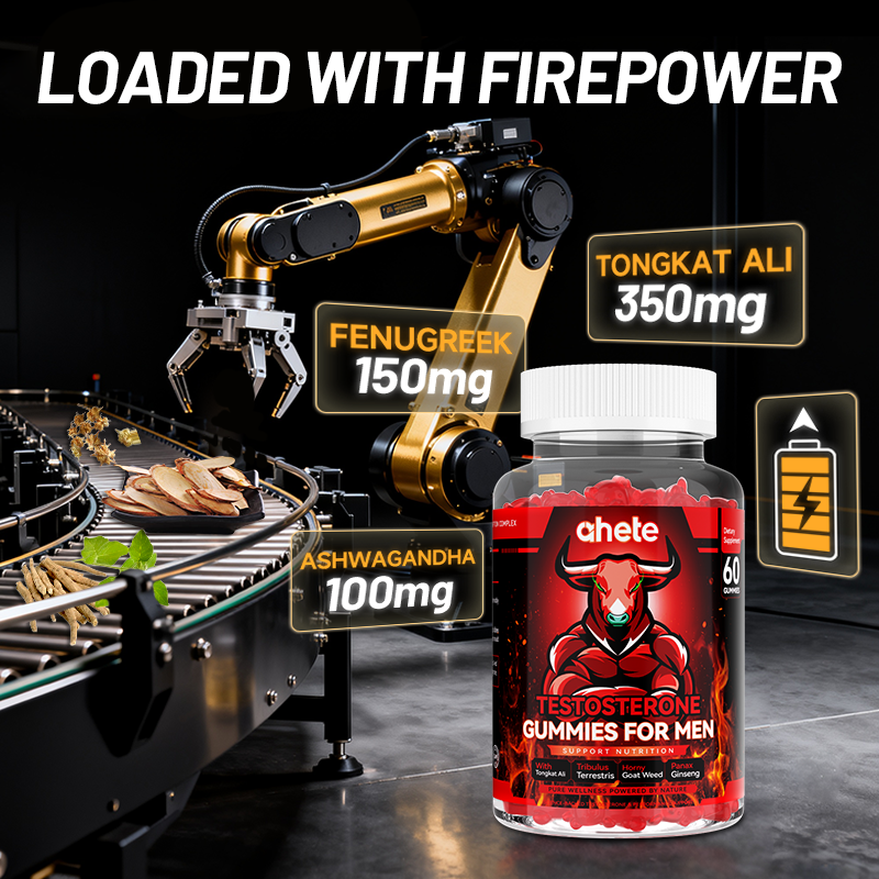 Ahete Male Testosterone Chewable Tablets - Promotes daily health maintenance and stable energy levels in men. The formulation is gentle and free of irritating ingredients. It is gluten-free and wheat-free, suitable for long-term regular maintenance.