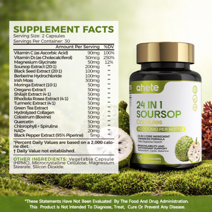 Ahete 24 IN 1 SOURSOP Capsules