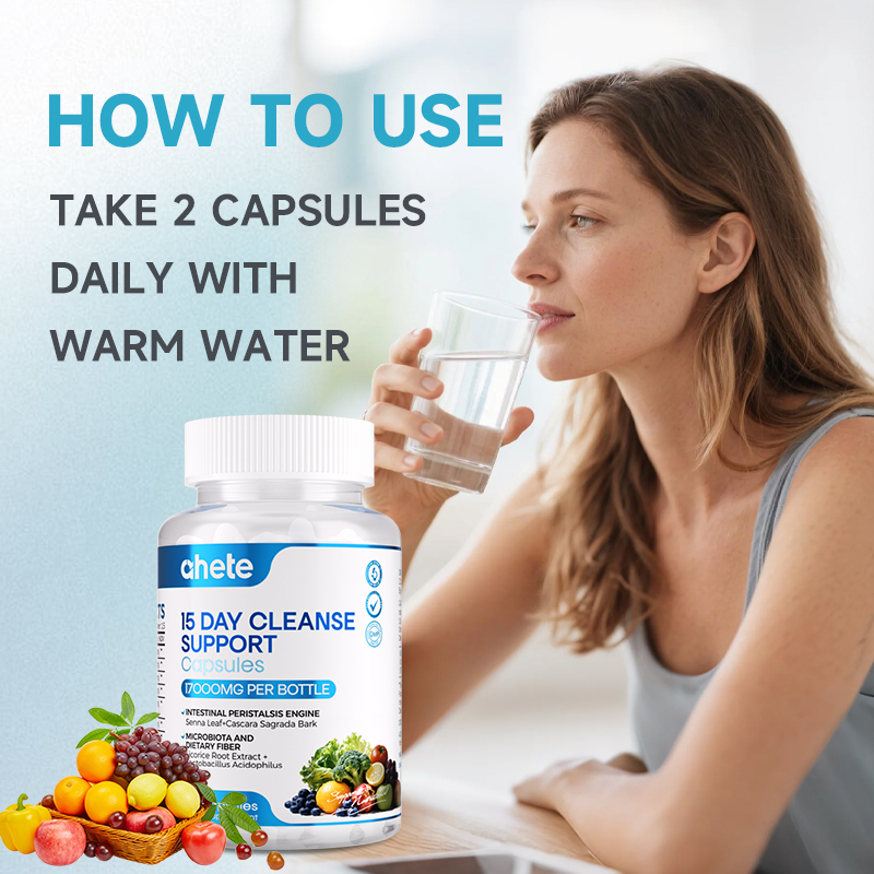 *Ahete 15 Day Cleanse - Gut and Colon Support - Advanced Gut Cleanse Detox for Women & Men, 30 Capsules