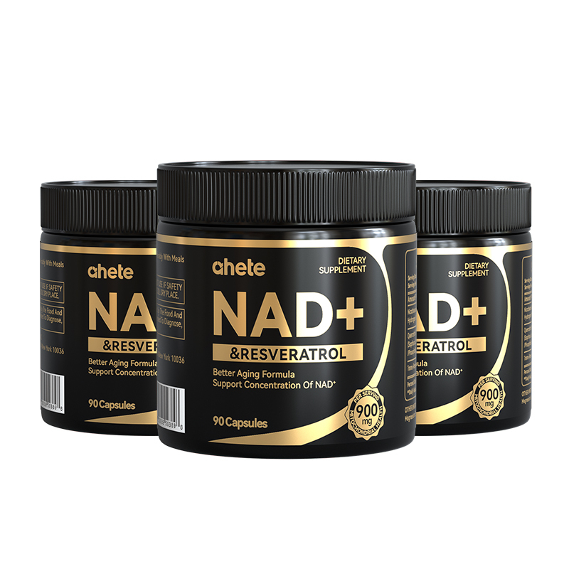 [1/2/3/4/5 Boxes NAD+]AHETE Acid High-Performance NAD+ - NAD+ 900MG with Niacinamide Riboflavin And Resveratrol, NAD Support, for Efficient Focus, Stomach Satisfaction, Digestive Support