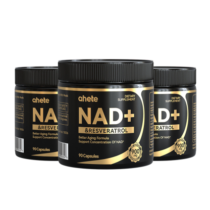 [1/2/3/4/5 Boxes NAD+]AHETE Acid High-Performance NAD+ - NAD+ 900MG with Niacinamide Riboflavin And Resveratrol, NAD Support, for Efficient Focus, Stomach Satisfaction, Digestive Support