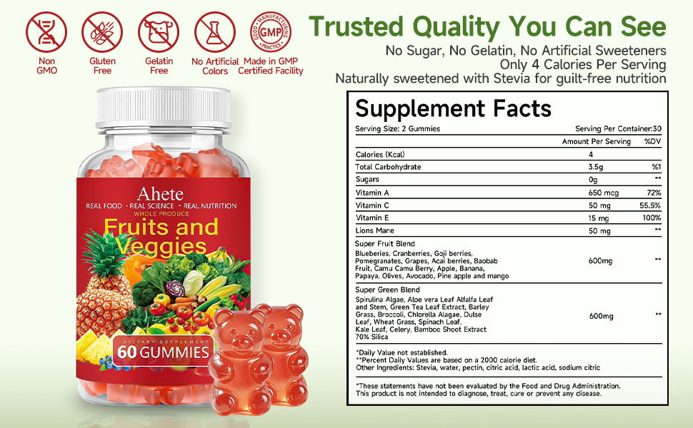 Ahete Fruit and Veggies Vitamin