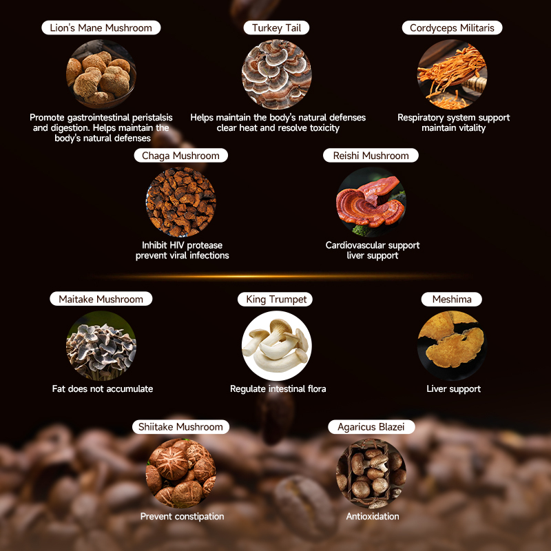 MUSHROOM COFFEE--MULTI-NUTRIENT MUSHROOM COFFEE