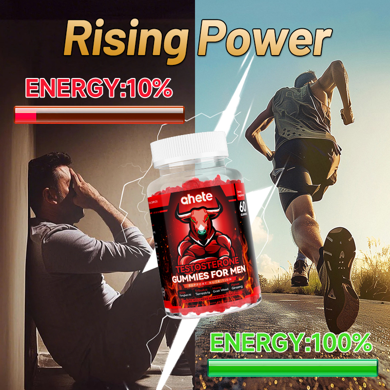 Ahete Male Testosterone Chewable Tablets - Promotes daily health maintenance and stable energy levels in men. The formulation is gentle and free of irritating ingredients. It is gluten-free and wheat-free, suitable for long-term regular maintenance.