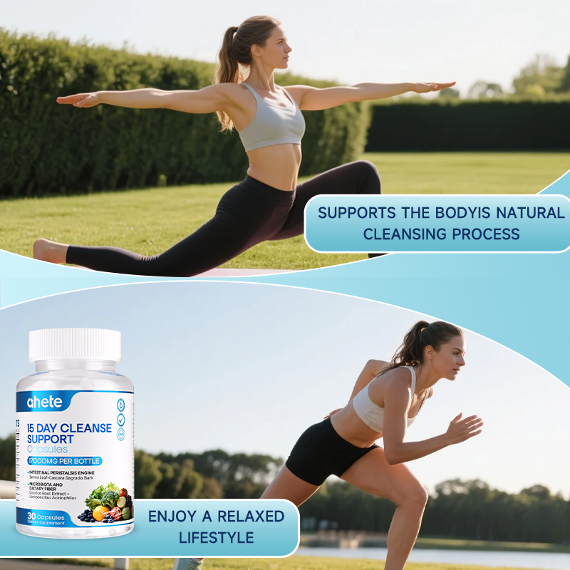 *Ahete 15 Day Cleanse - Gut and Colon Support - Advanced Gut Cleanse Detox for Women & Men, 30 Capsules