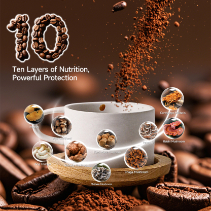 MACA COFFE+MUSHROOM COFFEE - Infuse coffee with vitality