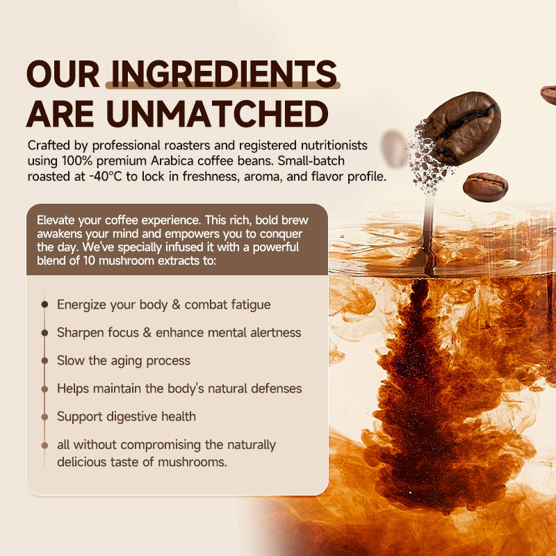 MUSHROOM COFFEE--MULTI-NUTRIENT MUSHROOM COFFEE