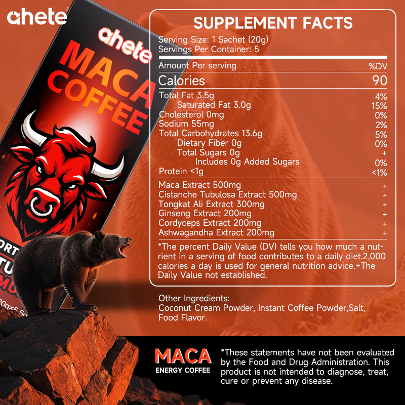 MACA COFFE+MUSHROOM COFFEE - Infuse coffee with vitality