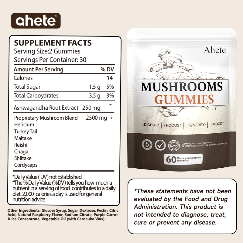 AHETE MUSHROOMS GUMMIES