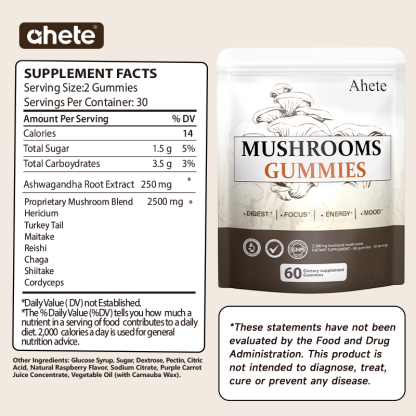 AHETE MUSHROOMS GUMMIES