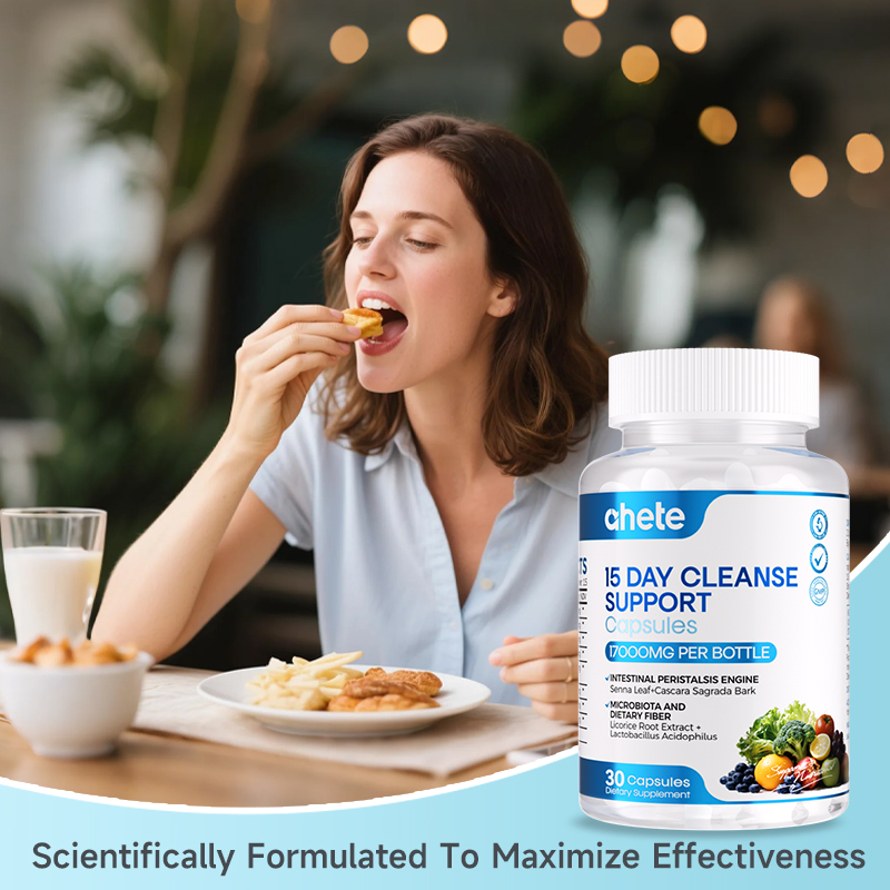 *Ahete 15 Day Cleanse - Gut and Colon Support - Advanced Gut Cleanse Detox for Women & Men, 30 Capsules