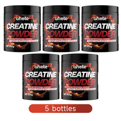 AHETE Creatine Powder - Pure Creatine Powder, A Full Bottle Contains 300g Of Creatine, Sports Nutrition, Fitness Supplements, Supports Muscle Health, Strength, And Focus, Amino Acid Supplement for Both Men And Women.