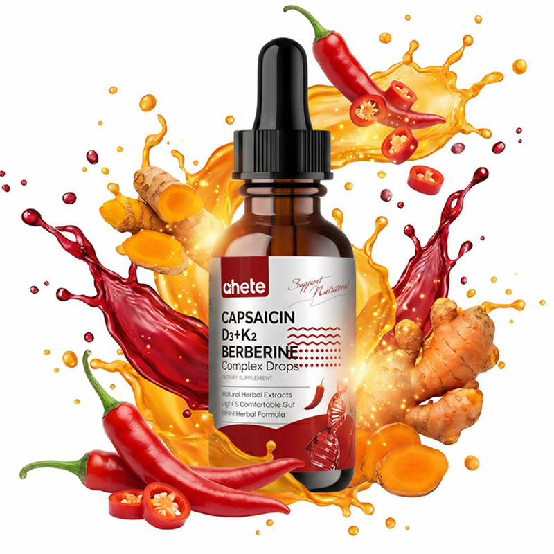 CAPSAICIN D3+K2 BERBERINE Complex Drops