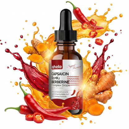 CAPSAICIN D3+K2 BERBERINE Complex Drops