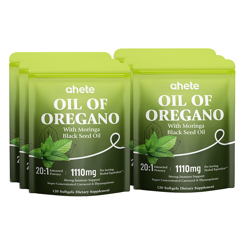 Ahete Oil Of Oregano Softgels Multi Herbal Blend With Black Seed Oil, Moringa, Garlic Oil & Vitamin D3 | Natural Herbal Extract For Antioxidant & Daily Wellness Support