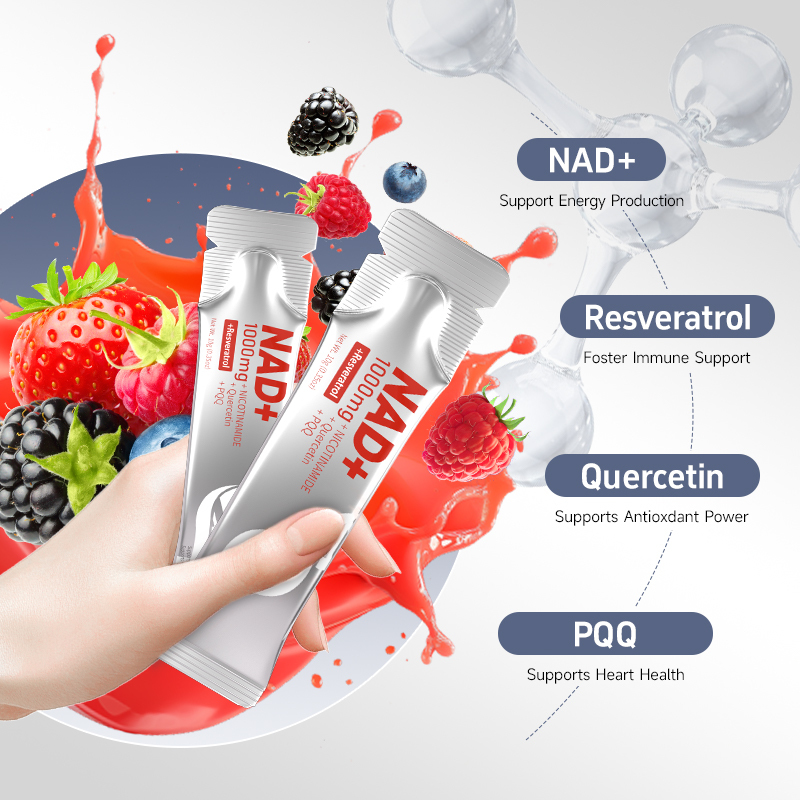 AHETE Liquid NAD+ Supplement  4-in-1 Powerful Cellular Recharge for Energy, Focus & Youthful Vitality