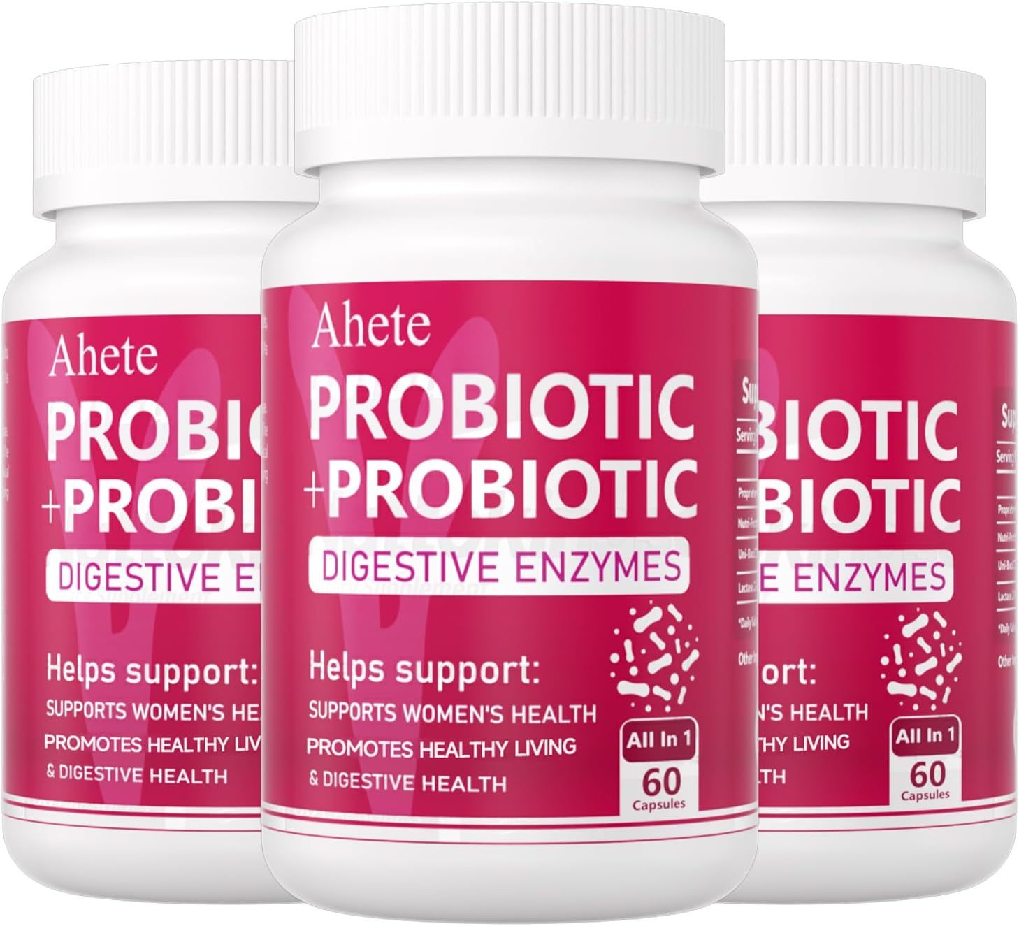 Women Probiotic, Organic Probiotic for PH Balance, Digestive Health, Women’s Health, Immune System, Vaginal Health, 60 Capsules, 30 Days Supply