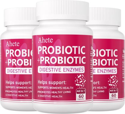 Women Probiotic, Organic Probiotic for PH Balance, Digestive Health, Women’s Health, Immune System, Vaginal Health, 60 Capsules, 30 Days Supply