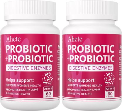 Women Probiotic, Organic Probiotic for PH Balance, Digestive Health, Women’s Health, Immune System, Vaginal Health, 60 Capsules, 30 Days Supply