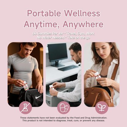 Apple Cider Vinegar Gummies with Vitamin B6 & B12, 60 ACV Gummies Dietary 