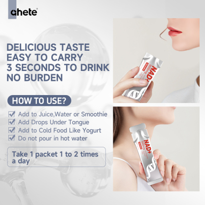 AHETE Liquid NAD+ Supplement  4-in-1 Powerful Cellular Recharge for Energy, Focus & Youthful Vitality