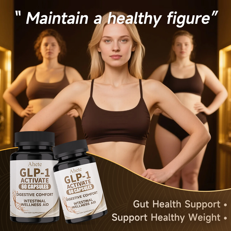 Ahete GLP-1 Gastrointestinal Capsules - Super Evolved Supplement to Help Appetite, Contains Live Probiotics, AKK, Garcinia Cambogia, White Lentils, Ceylon Cinnamon, Cactus Fruit - Antioxidants, Balanced Diet
