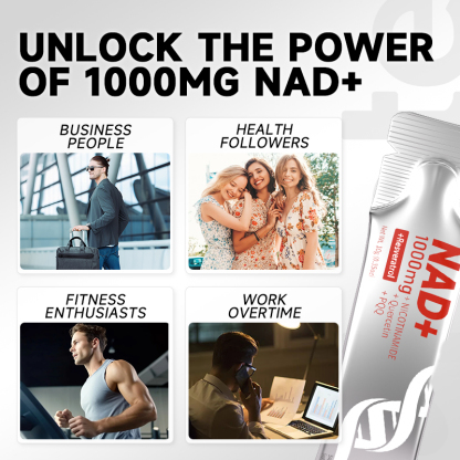 AHETE Liquid NAD+ Supplement  4-in-1 Powerful Cellular Recharge for Energy, Focus & Youthful Vitality
