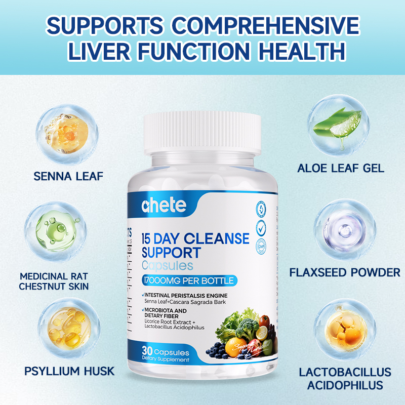*Ahete 15 Day Cleanse - Gut and Colon Support - Advanced Gut Cleanse Detox for Women & Men, 30 Capsules