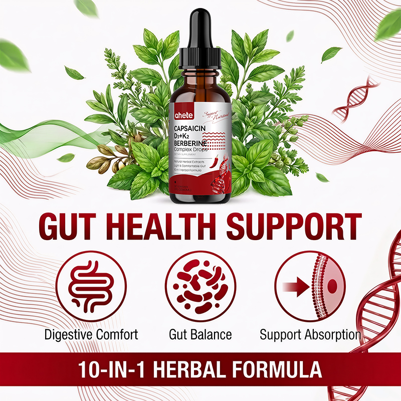 CAPSAICIN D3+K2 BERBERINE Complex Drops