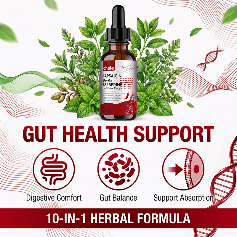 CAPSAICIN D3+K2 BERBERINE Complex Drops