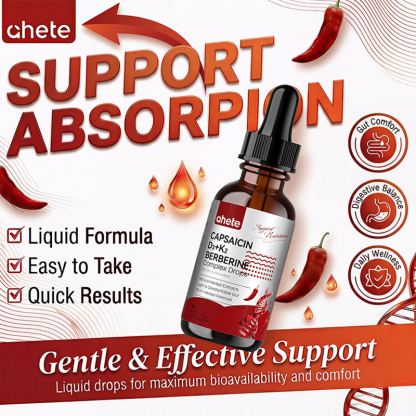 CAPSAICIN D3+K2 BERBERINE Complex Drops