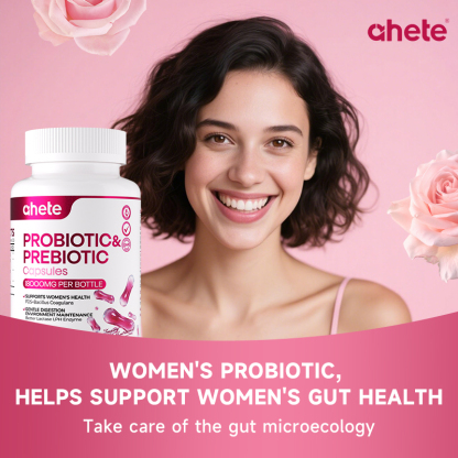 Ahete Female Probiotic Capsules, Several Natural Plant Compound Formulas, Supporting Women'S Health, Are The Most Preferred for Supplementation! Help with Digestion And Regulation, Intestinal Support, Specially Designed And Developed for Women