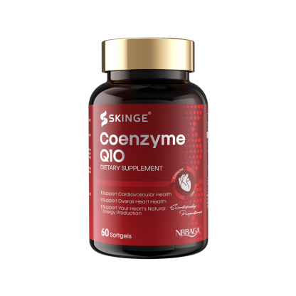 SKINGE&NBBAGA Coenzyme Q10 Softgels, CoQ10 Dietary Supplement, Supports Cardiovascular Health, Supports Overall Heart Health & Natural Energy Production, 60 Softgels