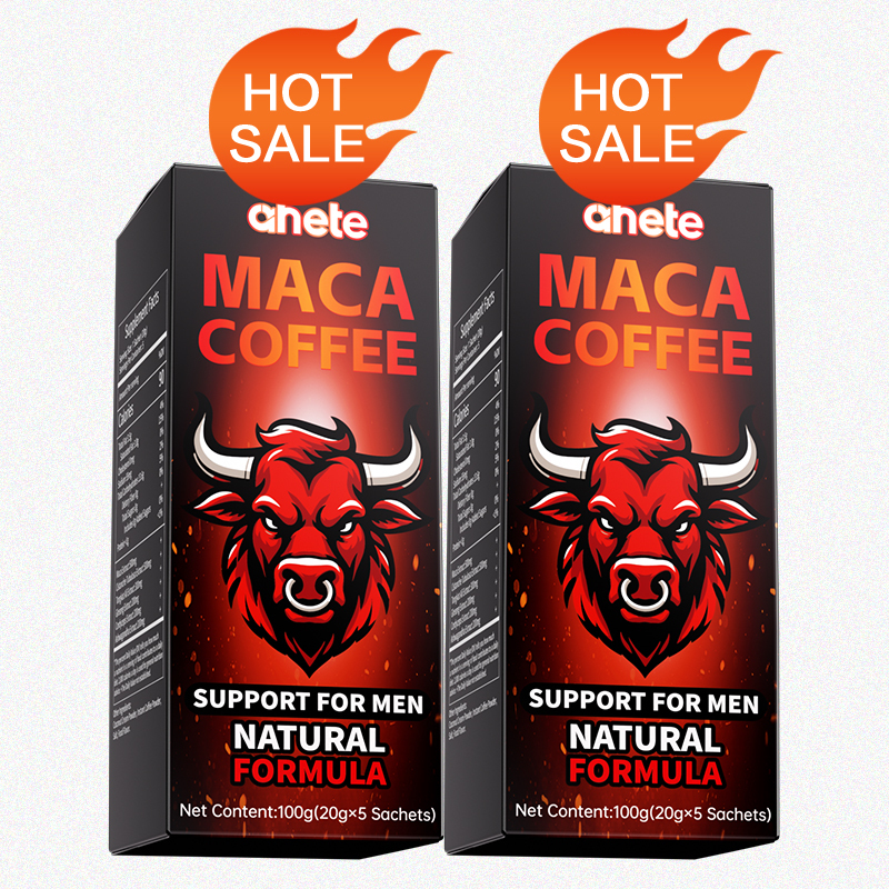 AHETE Men's Maca Energy Coffee - High-quality Coffee Beans Combined with Maca, Tongkat Ali, Ginseng, And South African Sceletium Herb Extracts, Providing Support for Energy, Vitality, And Focus; A Great Gift Choice for Holidays.